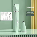 4-in-1 Electric Pet Grooming Kit with Nail Trimmer and Hair Remover